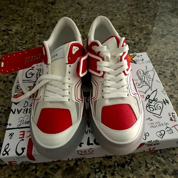 Dolce & Gabbana | Shoes | Dolce And Gabana Red Silver  display picture 2
